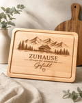 Holz Schneidebrett „Zuhause ist kein Ort, sondern ein Gefühl"