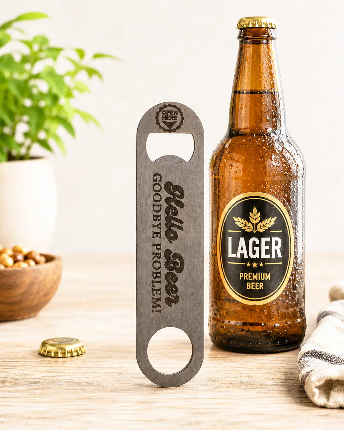 Flaschenöffner „Hello Beer“