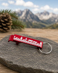 Schlüsselanhänger / Flaschenöffner „Alp Aufzug“