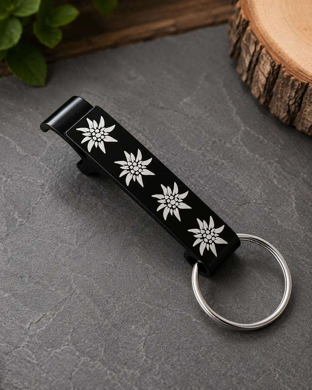 Schlüsselanhänger / Flaschenöffner „Edelweiss“